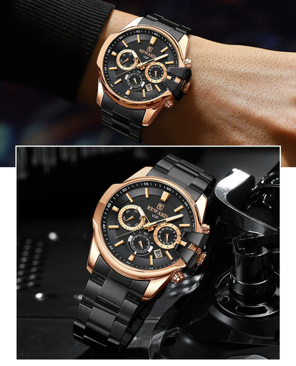 The Reward VIP Watch RD81110M is a Luxury Men Watch.high-end timepiece designed for those who demand the best. Crafted from premium materials and featuring exquisite detailing