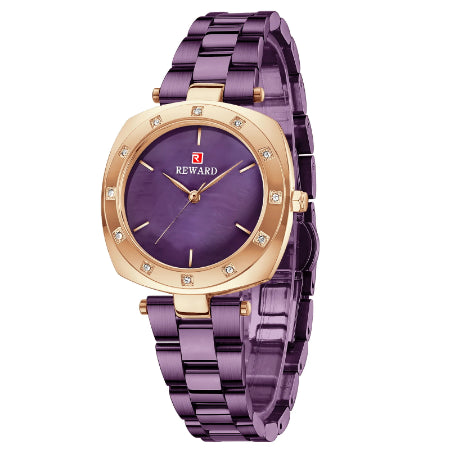 The Reward Custom OEM Japanese Quartz Movement Stylish Women Watch is the best brand for luxury fashion ladies wristwatches. With Japanese quartz movement and a sleek and elegant design, it's both accurate and stylish.