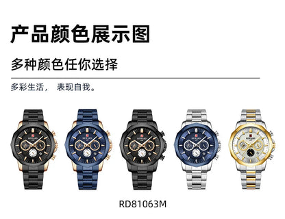 Reward New Arrivals luxury golden men Original Watches China manufacturer casual fashion stainless steel quartz watches montres RD81063M