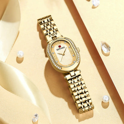 REWARD HOT Sale Women Watches Top Brand Luxury Stainless Steel Strap Wrist watch Female Quartz Ladies Watch Wife For Girl  RD21058L