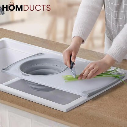 2-in-1 Over-the-Sink Cutting Board