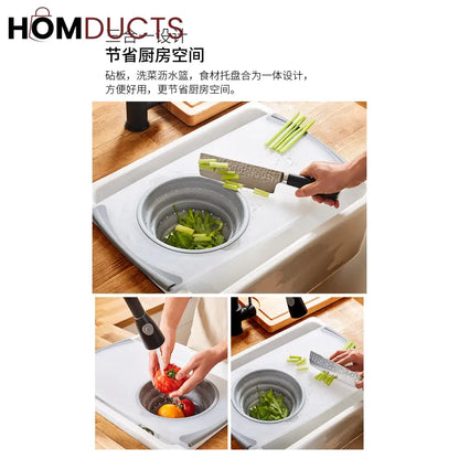 2-in-1 Over-the-Sink Cutting Board