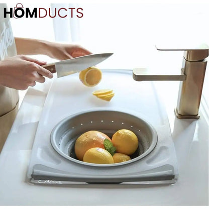 2-in-1 Over-the-Sink Cutting Board