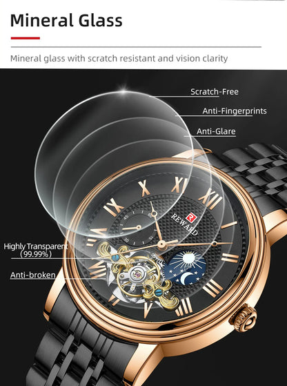 Reward factory watch man luxury automatic 3atm water resistant quartz watches for men 2022 relojes para hombres RD31009M
