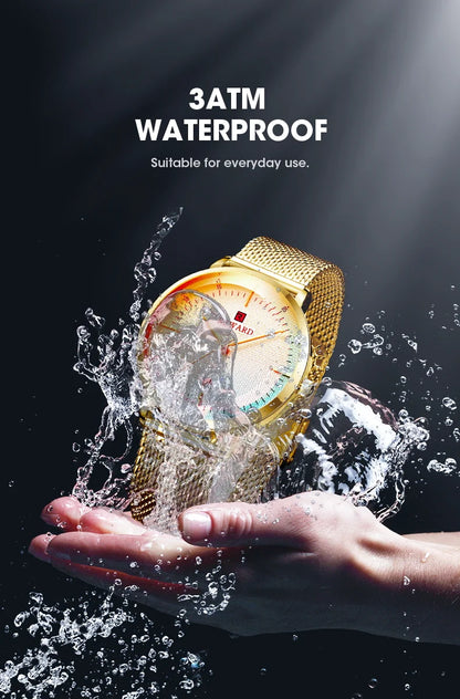 Reward Colorful Laser Changing Glass Men Watch. Featuring a vibrant, color-changing glass and a durable stainless steel strap, this watch is perfect for any sports or outdoor activities, as well as casual and formal occasions.