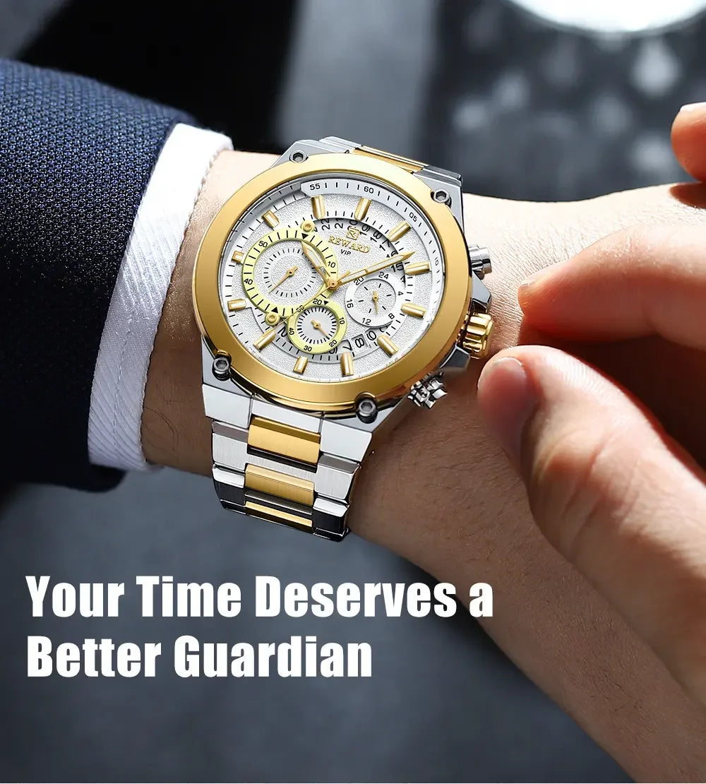 REWARD Watch Men New Arrival High Quality Stainless Steel Luxury Men's Watch
