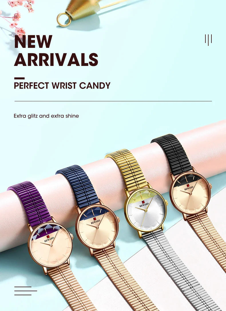 Reward Women Quartz Watch Women Special Design watch Band Female Clock Fashion Casual Wristwatch Ladies RD21010L
