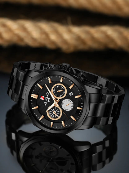 Reward New Arrivals luxury golden men Original Watches China manufacturer casual fashion stainless steel quartz watches montres RD81063M