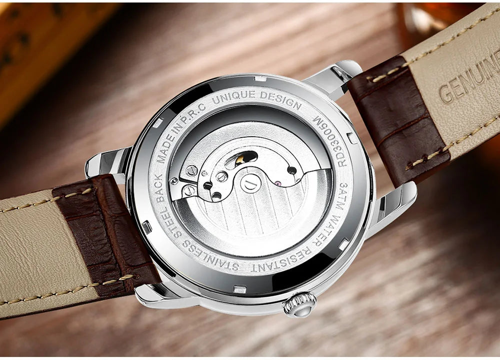 Reward Luxury men stainless steel automatic moon phase mechanical watch 2021 Custom logo casual fashion tourbillon wrist watch,RD33005M