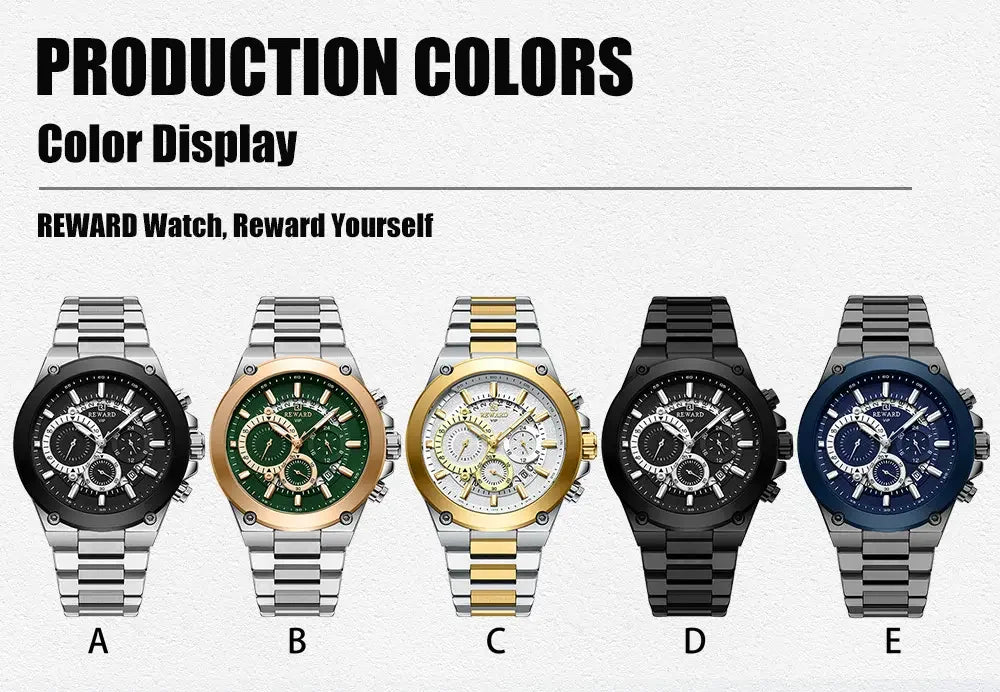 REWARD Watch Men New Arrival High Quality Stainless Steel Luxury Men's Watch