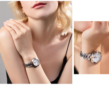 The Reward Custom OEM Japanese Quartz Movement Stylish Women Watch is the best brand for luxury fashion ladies wristwatches. With Japanese quartz movement and a sleek and elegant design, it's both accurate and stylish.