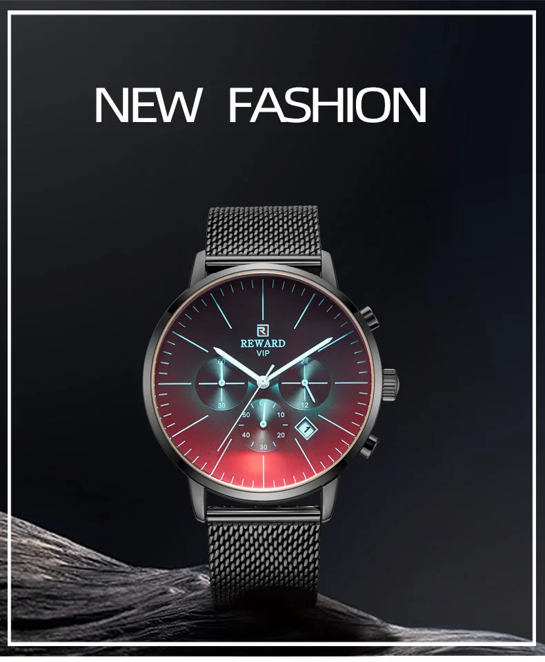 Reward New Arrival stainless steel waterproof luxury blue boys quartz watch Custom logo oem kids hand wristwatch hombre relojes RD82004M detail view
