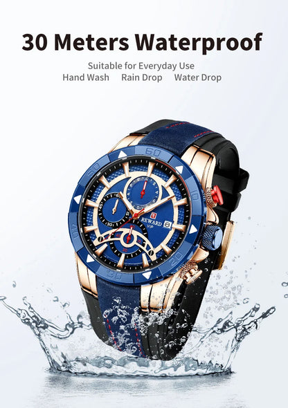 Looking for a stylish and functional watch that can keep up with your active lifestyle? Look no further than our Reward Vip watch RD83013M Sport quartz watch!