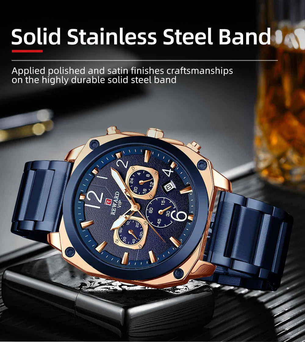 REWARD male luxury watches diving luminous robust day date big man wrist watch factory custom logo Horloge,RD81055M