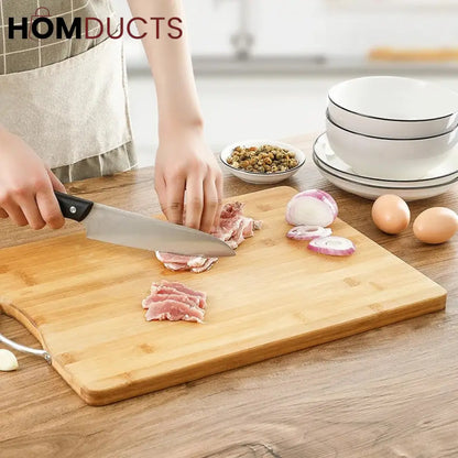 لوح تقطيع للمطبخ من الخيزران - مقاسات متعددة