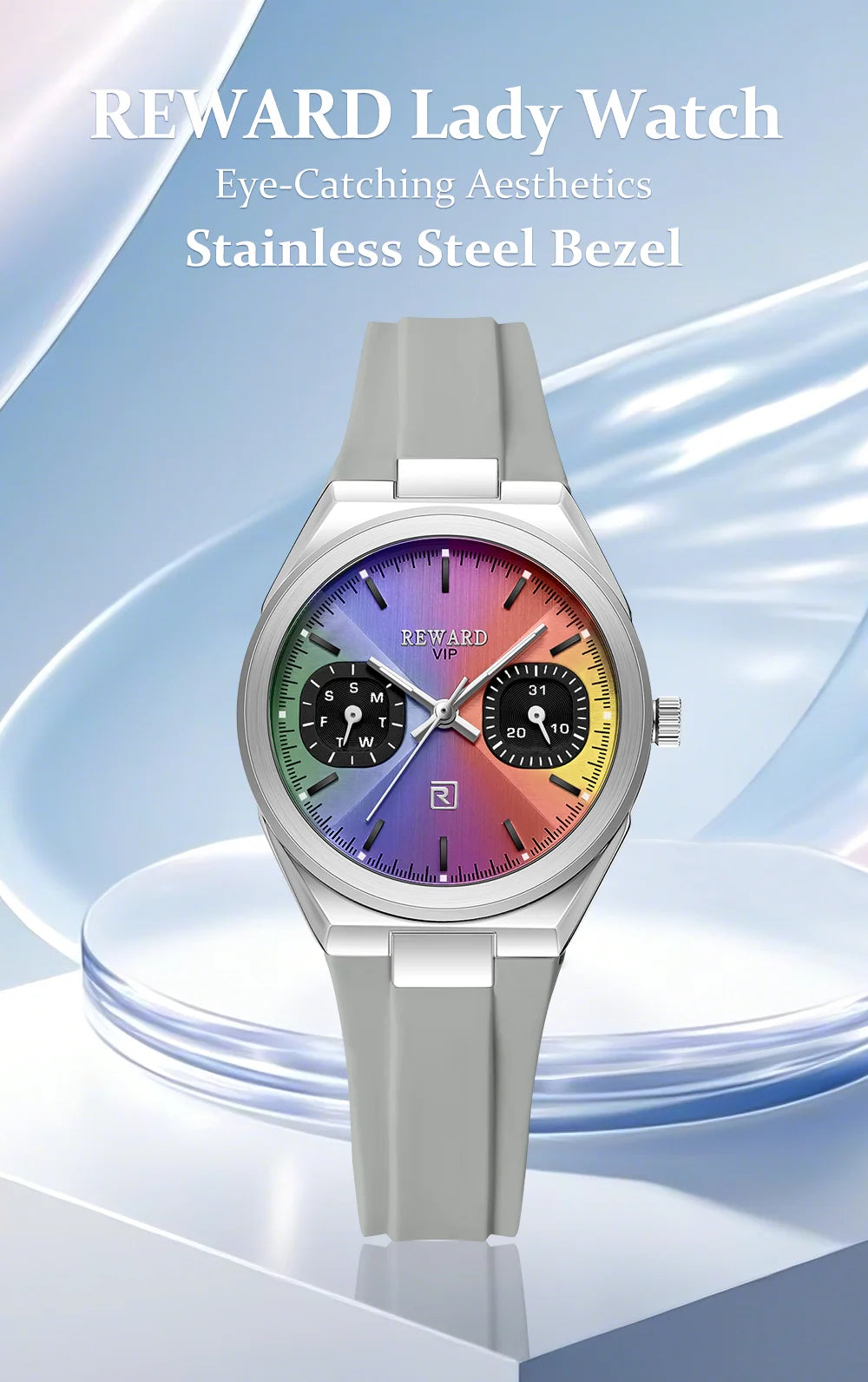 REWARD New Arrival Couple Watch Lady Waterproof Japan Movement High Fashion Silicone Women Quartz Watch