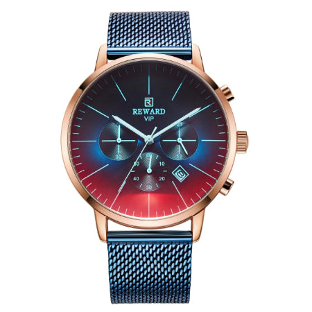 Reward New Arrival stainless steel waterproof luxury blue boys quartz watch Custom logo oem kids hand wristwatch hombre relojes RD82004M