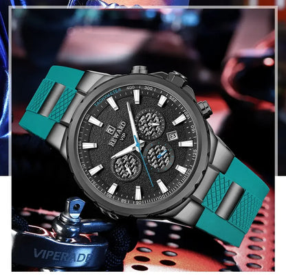 REWARD Watch for Men Casual Sport Quartz Watch Waterproof Three Eyes Fashion Men's Wristwatches