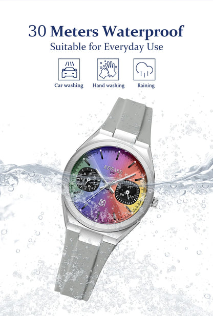 REWARD New Arrival Couple Watch Lady Waterproof Japan Movement High Fashion Silicone Women Quartz Watch