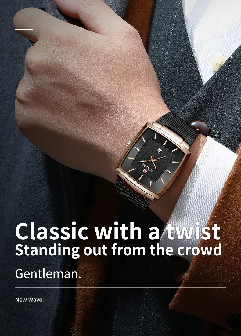 This watch model, RD62009M, is a masterpiece of minimalist design and modern functionality. The striking color combination of black and silver creates a timeless and sophisticated look that can easily match any outfit.