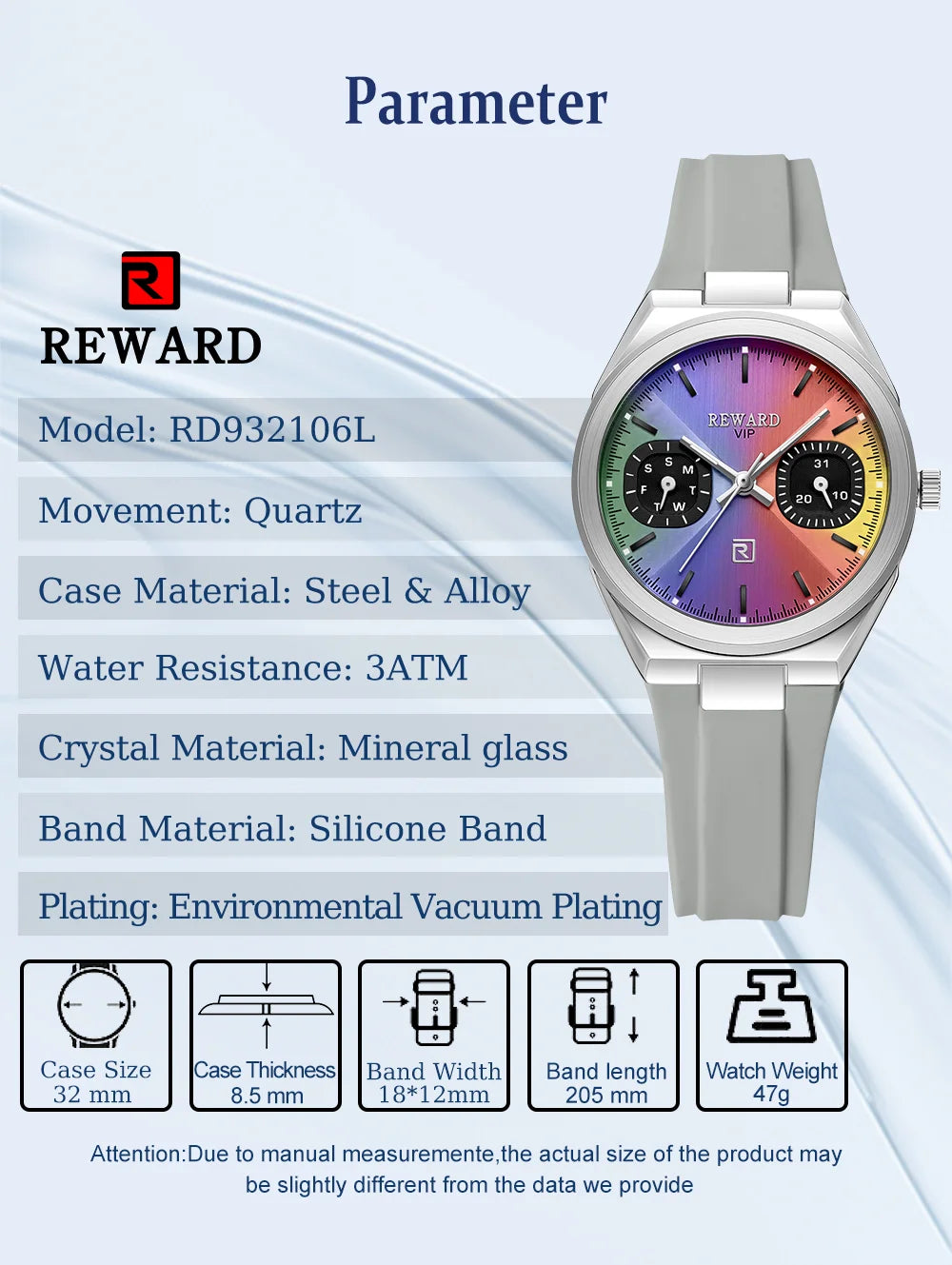 REWARD New Arrival Couple Watch Lady Waterproof Japan Movement High Fashion Silicone Women Quartz Watch