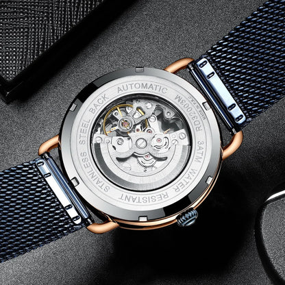 Reward Magic glass quality men stainless steel watches luxury functional automatic oem mechanical watches,RD32002M