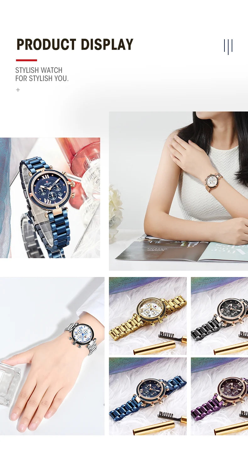 REWARD Hot Brand Luxury Women Watches Fashion Stainless Steel Band Quartz Sport Watch Luminous Ladies Wrist Watch,RD63084L