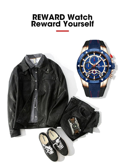 Looking for a stylish and functional watch that can keep up with your active lifestyle? Look no further than our Reward Vip watch RD83013M Sport quartz watch!